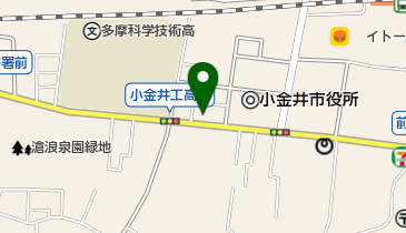 日本基督教団小金井西ノ台教会の地図画像