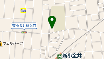 小金井市 東児童館の地図画像
