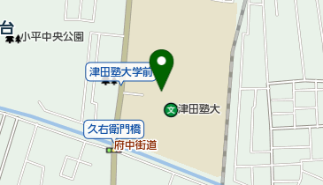 津田塾大学 企画広報課の地図画像