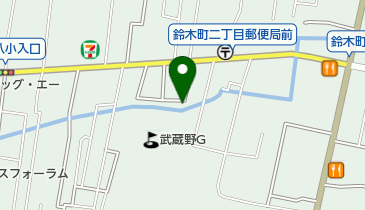 武蔵野ゴルフ練習場の地図画像