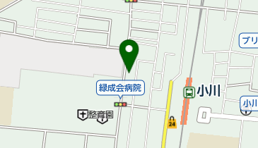 栗田理容室の地図画像