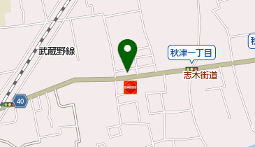オートショップ新秋津の地図画像