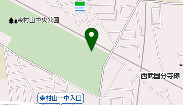 東村山市役所 富士見児童館の地図画像