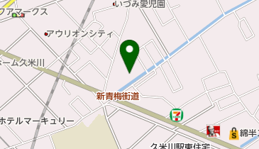 久米川ボウルバッティングセンターの地図画像