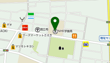 NHK学園高等学校の地図画像
