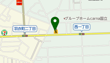 有限会社パリー舎ランドリー スーパーさえき国立店の地図画像