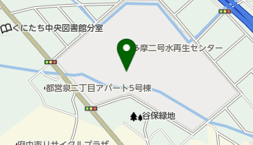 流域下水道処理場広場管理棟の地図画像