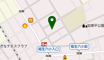福生バプテストキリスト教会の地図画像