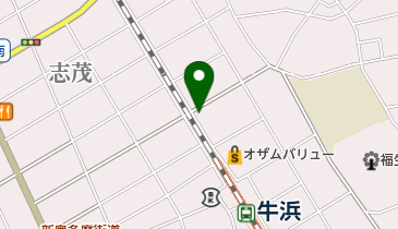 ウシハマクリーニング 本店の地図画像