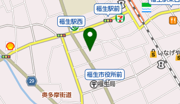 福田ランドリーの地図画像