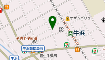 福生ランドリーの地図画像