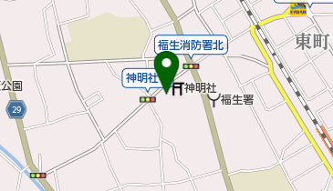 福生神明社の地図画像