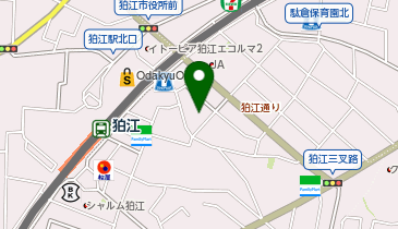 有限会社狛江湯の地図画像