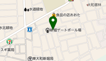 東大和市 新堀地区会館の地図画像