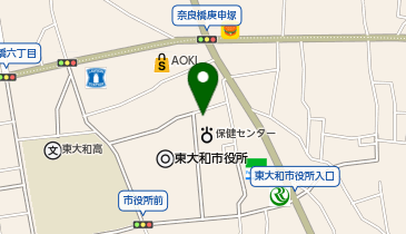 東大和市役所 子ども家庭支援センターの地図画像