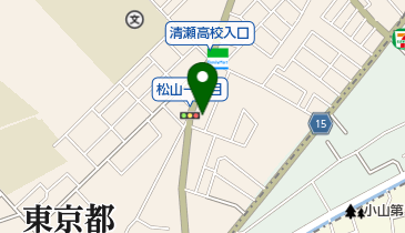 来麗留美容室の地図画像