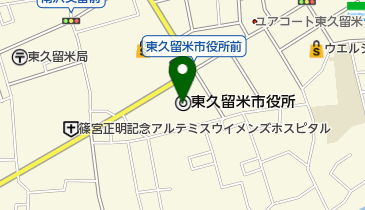 東久留米市 市民プラザの地図画像