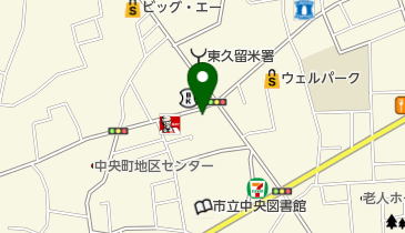 かざま動物病院の地図画像