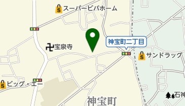 神山バッティングセンターの地図画像