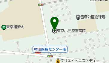 東京小児療育病院の地図画像