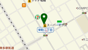 キングドライ株式会社 オザム栄町店の地図画像