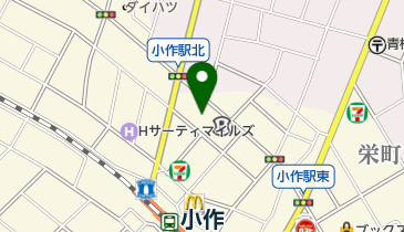 西東京開発株式会社の地図画像