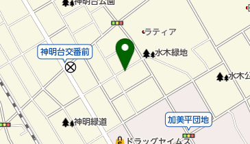 グリーン薬局神明台の地図画像