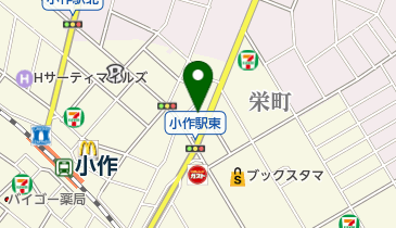 ヘアーサロン・ビースイート小作店の地図画像
