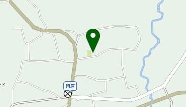 留原自治会館の地図画像