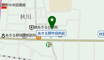 あきる野市職員組合の地図画像
