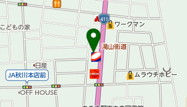 秋川市場の地図画像