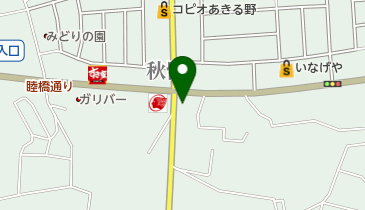 シャディサラダ館あきる野雨間店の地図画像