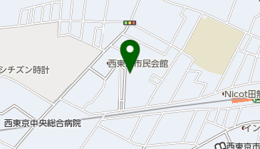西東京市立 田無児童館の地図画像