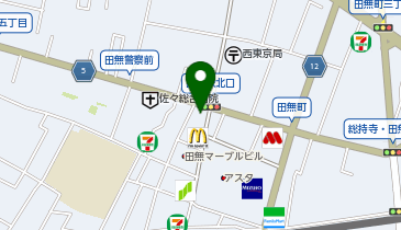メガネのアド田無店の地図画像