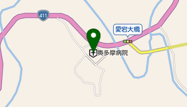 奥多摩町地域包括支援センターの地図画像