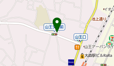 レザーサロン大森山王店の地図画像