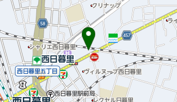 コスモ薬局西日暮里店の地図画像