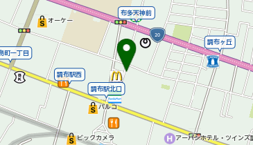 ザ・サンラウンジ調布店の地図画像