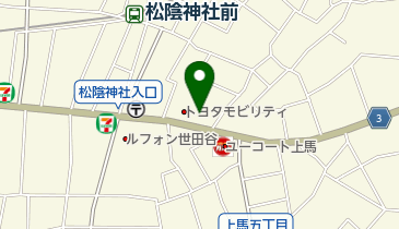 浅草もんじゃ土蛍若林店の地図画像