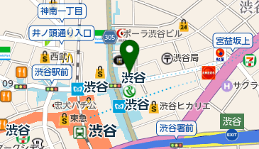 真希渋谷店の地図画像
