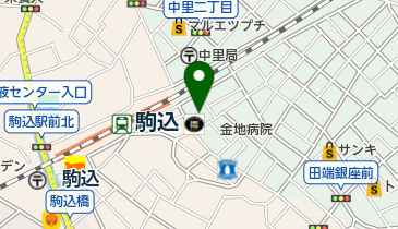 えこる駒込店の地図画像