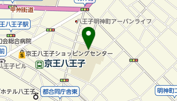 八王子市 第四小学童保育所の地図画像