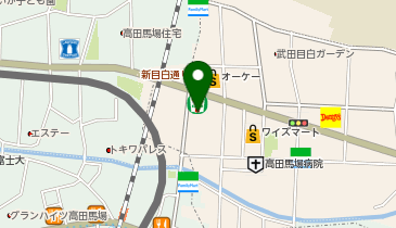 サウンドスタジオノア 高田馬場店の地図画像