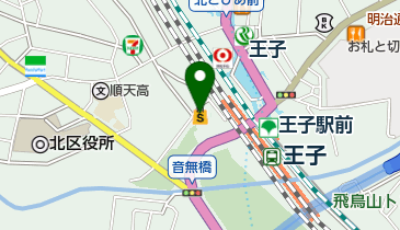 JACK王子店の地図画像