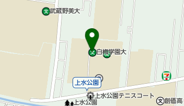 白梅学園清修中学校の地図画像