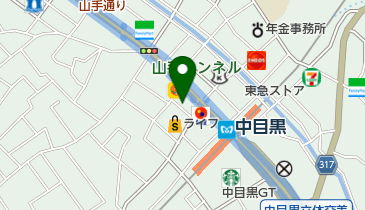 中目黒コンタクトの地図画像