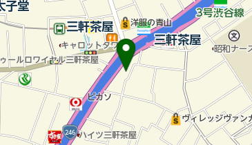 三茶サロンの地図画像