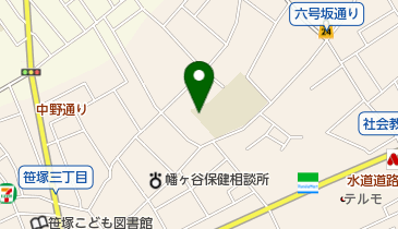 渋谷区立 中幡小学校放課後クラブの地図画像