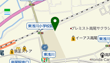 八王子市 東浅川小学童保育所の地図画像