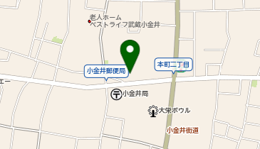 ペットフォレスト小金井店の地図画像